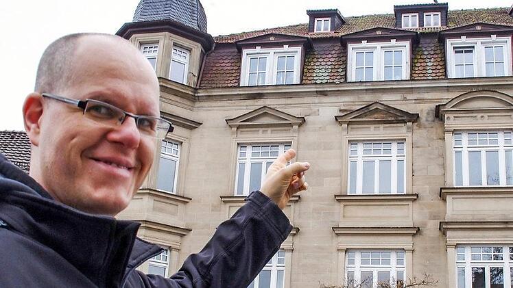 Dreimal eckig, einmal rund: Vermeintliche Kleinigkeiten an einem Gebäude stechen Michael Müller sofort ins Auge, wenn er seinen Blick durch die Straßen wandern lässt. Er könnte sich gut vorstellen, bei einer Beleuchtung mit solchen Details zu spielen. Foto: Marco Meißner