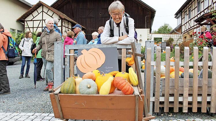 Hildegard Wächter hatte Grund zur Freude: Einkehr und Route waren Erfolge. Foto: Markus Häggberg