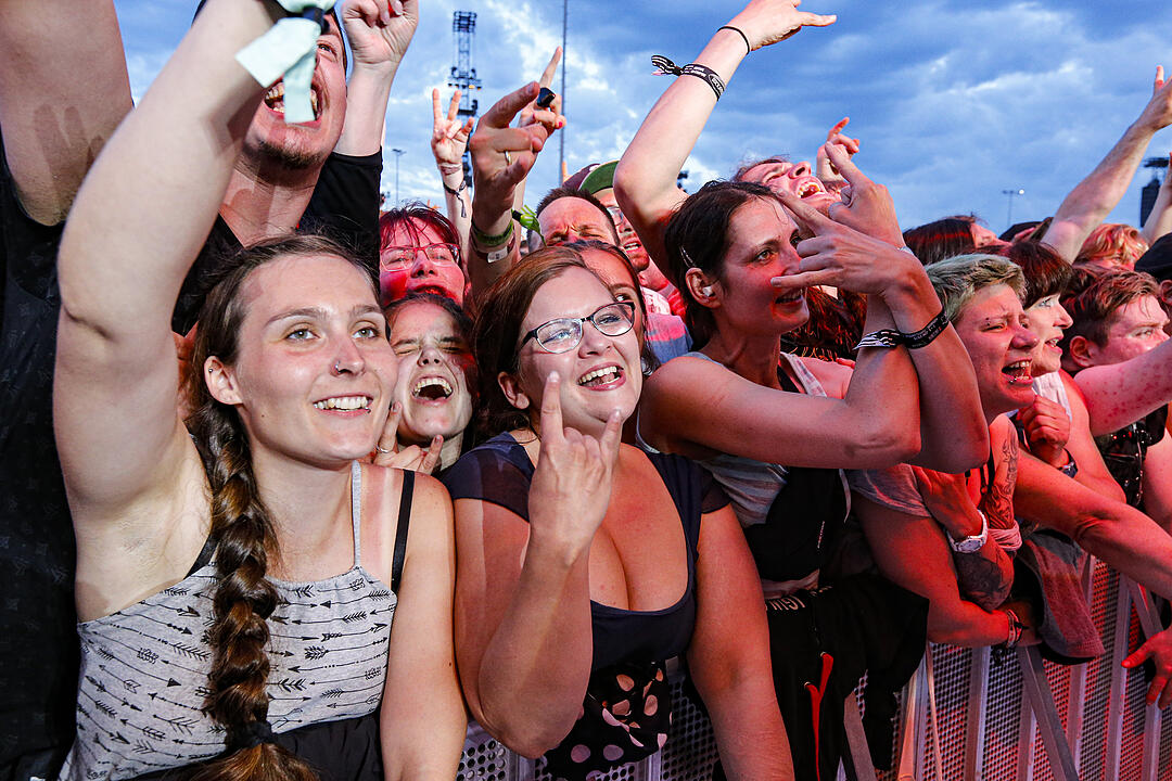 Rock im Park 2019: Regen und Sturm beim Auftritt der Ärzte