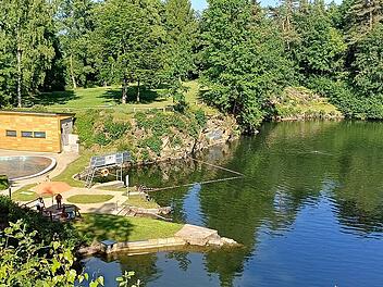 Der Goldbergsee ist ein Badesee in der Gemeinde Marktschorgast im oberfr&auml;nkischen Landkreis Kulmbach.