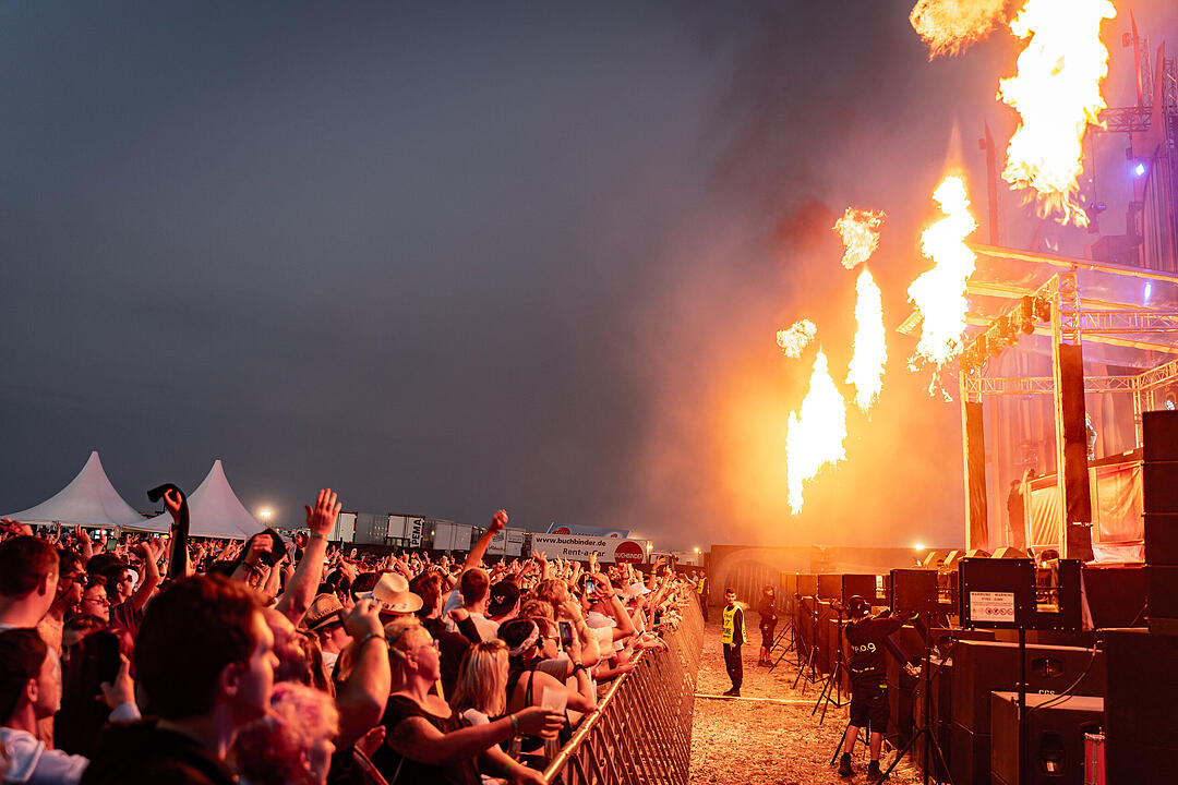 Beste Partystimmung auf dem Festival-Gelände!