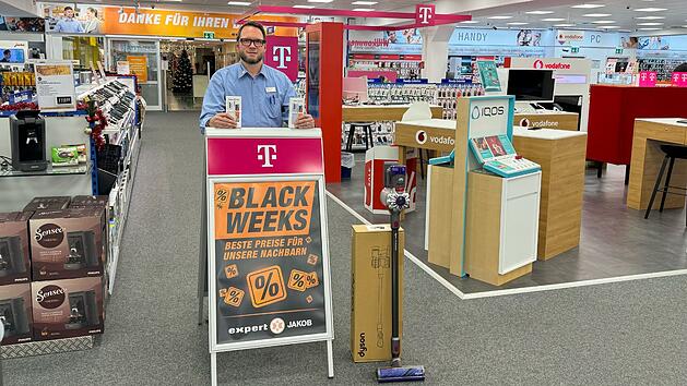 Black Week-Schnäppchenjagd bei expert Jakob Bamberg: Dyson und weitere Top-Produkte stark reduziert
