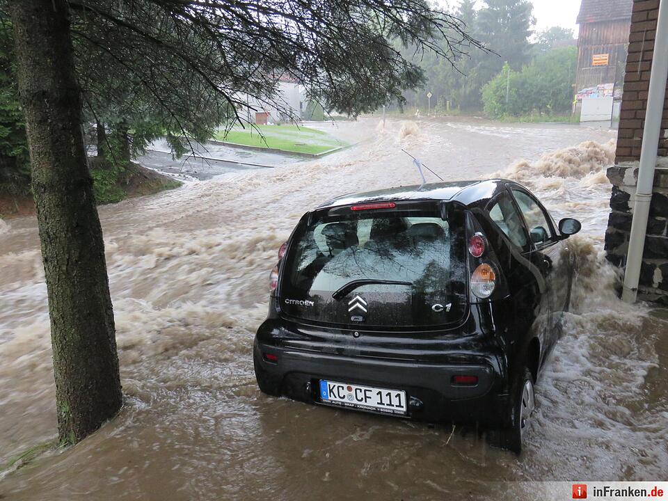 Schweres Unwetter im Kreis Kronach