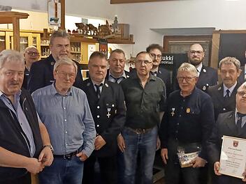 Die geehrten Mitglieder der Feuerwehr Egloffstein