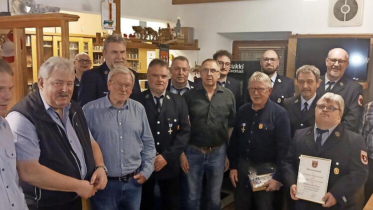Die geehrten Mitglieder der Feuerwehr Egloffstein