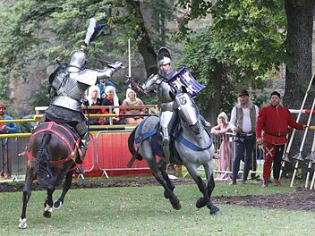 Schwertkampf (rechts Mike Canfor mit Zogo). Foto: Barbara Herbst