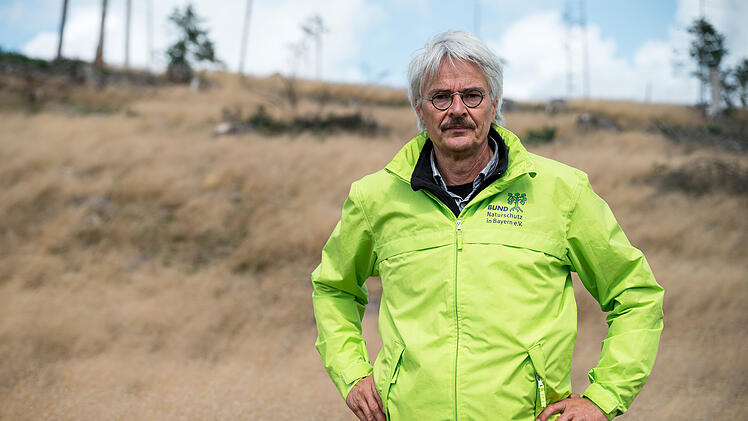 Ludwigsstadt im Frankenwald: Klimasch&uuml;tzer-Aktion gegen Waldsterben und Klimakrise