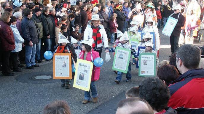 Mit der Vorschule hat Emmi Mähringer immer am Stadtsteinacher Fasching teilgenommen. Unser Bild entstand beim Umzug 2007. Foto: Archiv