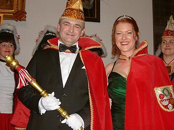 Das neue Kronacher Prinzenpaar, Maximilian I. und Kerstin I. Foto: Hans Franz