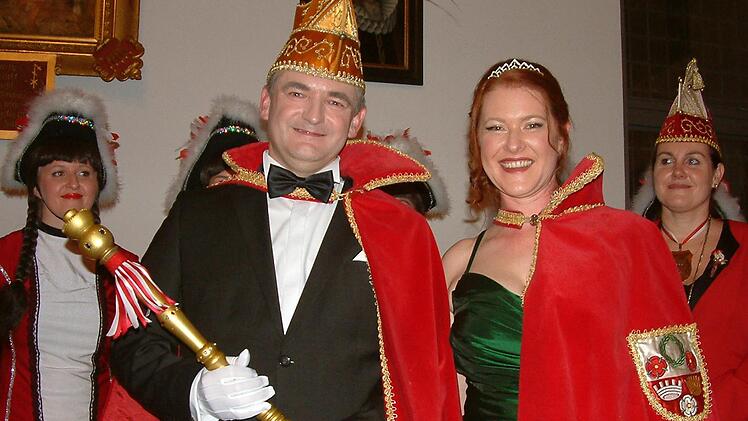 Das neue Kronacher Prinzenpaar, Maximilian I. und Kerstin I. Foto: Hans Franz