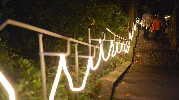 Coburg leuchtet bei der Museumsnacht 2014. Foto: Ronald Rinklef