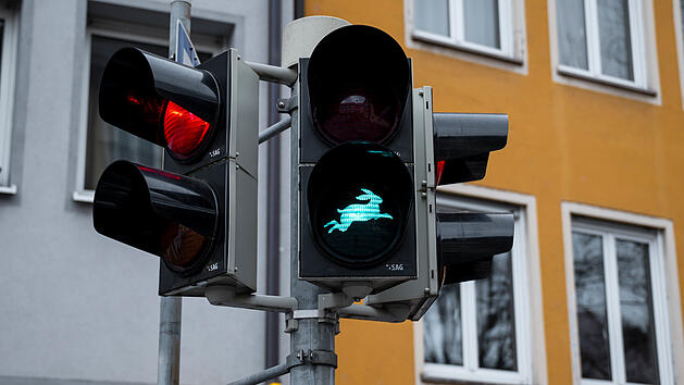 D&uuml;rer-Hasen Fu&szlig;g&auml;ngerampel