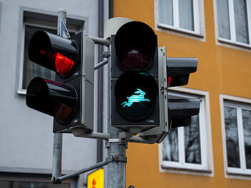 D&uuml;rer-Hasen Fu&szlig;g&auml;ngerampel