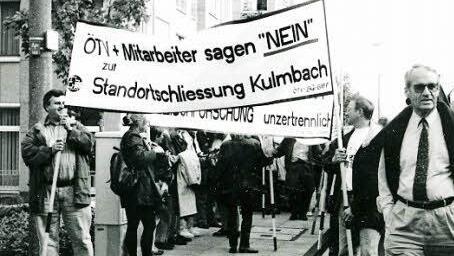 1995 gingen die Kulmbacher für ihre "Bufo" auf die Straße und demonstrierten in Bonn gegen die Standortschließung.