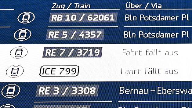 Zugausfall und Versp&auml;tungen
