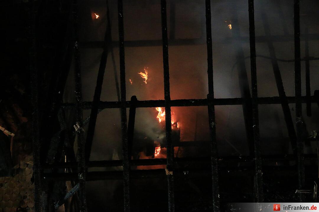 Scheune brennt in Bärnfels