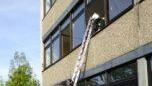 Die Feuerwehr bei ihrem Rettungs(übungs)einsatz an der Mittelschule Maßbach. Foto: Anneliese Albert