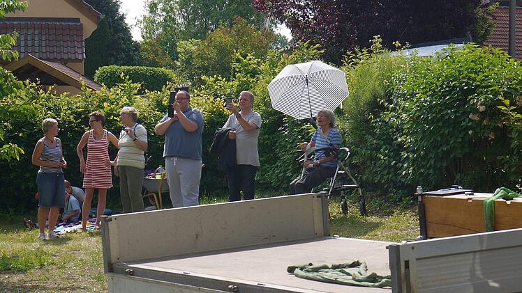 Impression vom Einbau der neuen Kirchenglocken in Gleußen.Berthold Köhler