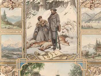Das Herzogspaar Ernst II. und Alexandrine, wie es gesehen werden wollte: In trauter Harmonie, sie bewundernd zu ihm aufblickend. Quelle: Landesbibliothek Coburg