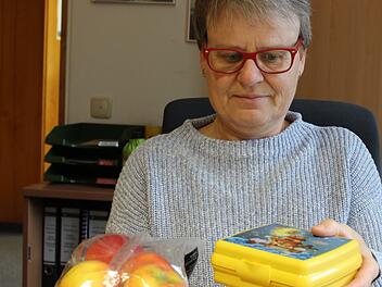 Susanne Knauer-Marx verwendet f&uuml;r ihr Pausenbrot einen wiederverwendbare Brotdose.