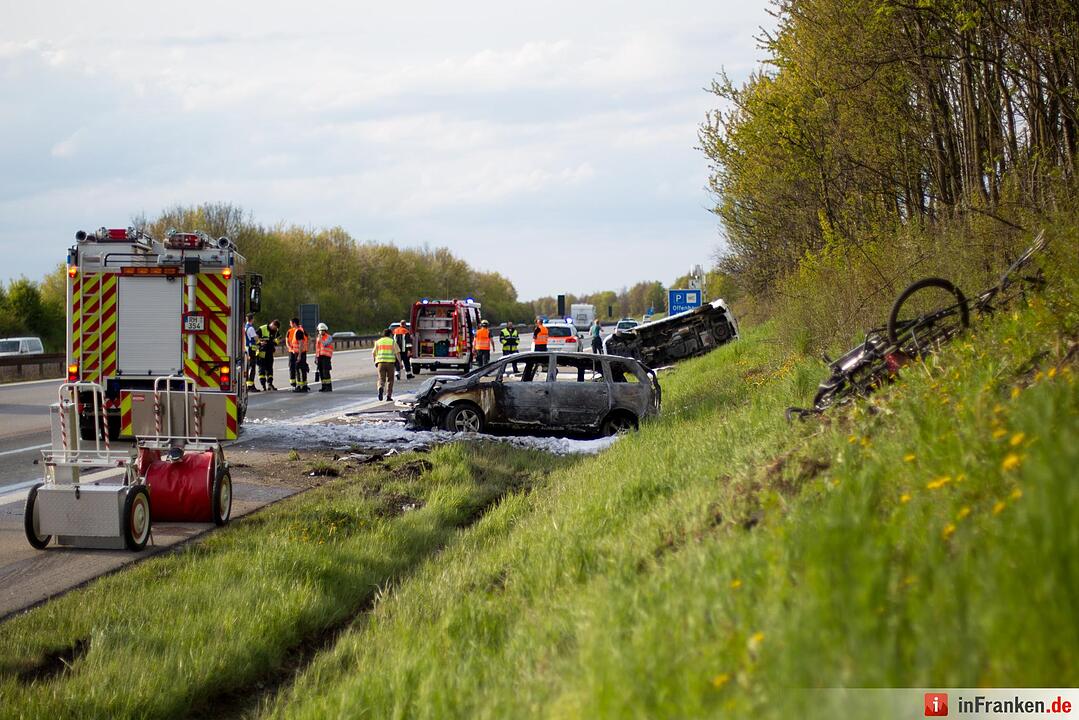 Schrecklicher Verkehrsunfall mit tödlichen Ende auf der A9