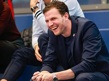 Philipp Galewski hatte beim Pokalsieg über Ulm gut lachen. Foto: Daniel Löb