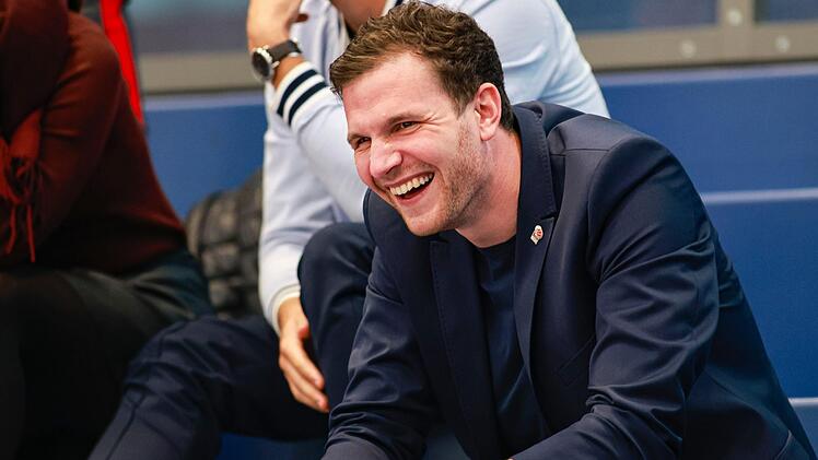 Philipp Galewski hatte beim Pokalsieg über Ulm gut lachen. Foto: Daniel Löb