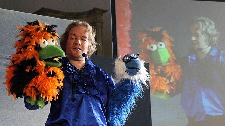 Patrick Martin mit Eutrax und dem Professor. Martin