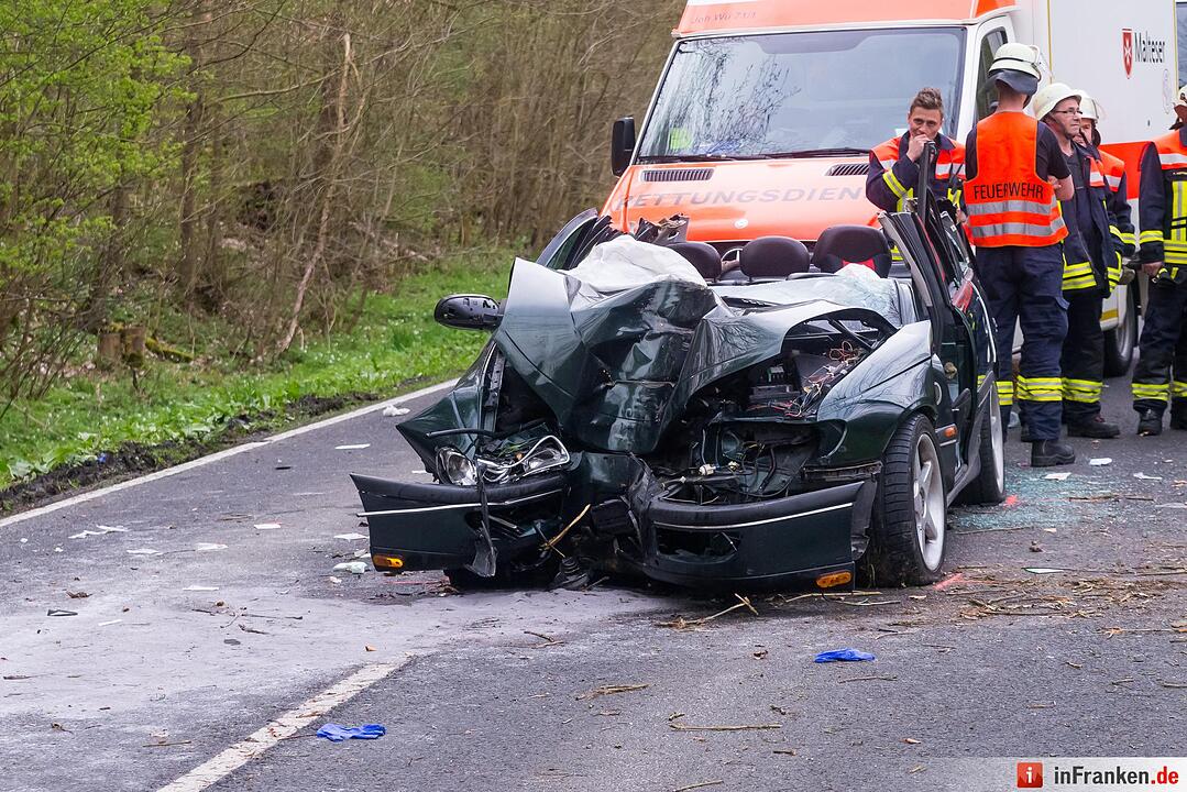 Frontale Kollision in Reichenberg