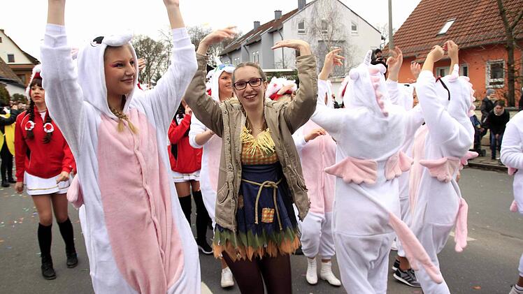 Impressionen vom Faschingsumzug der Weisendorfer Blummazupfer. Foto: Richard Sänger