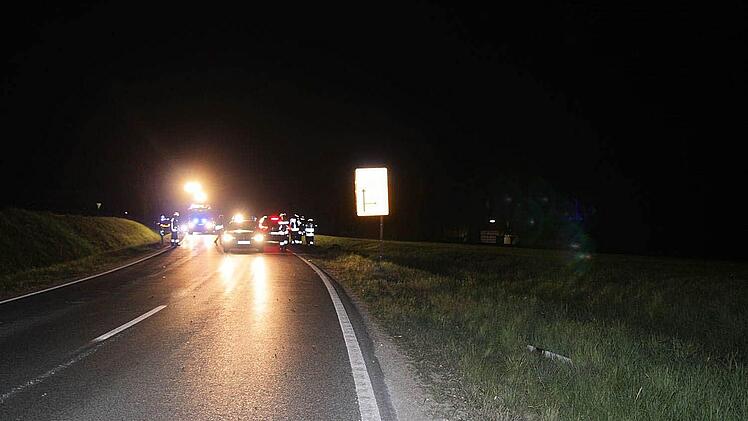 Motorradunfall bei Scheßlitz am 24. April 2015 Foto: Ferdinand Merzbach