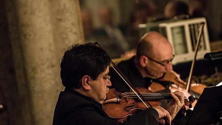 Begeisterten Beifall erhielten das Bamberger Streichquartett beim Auftritt im Marmorsaal von Schloss Rosenau.Foto: Jochen Berger