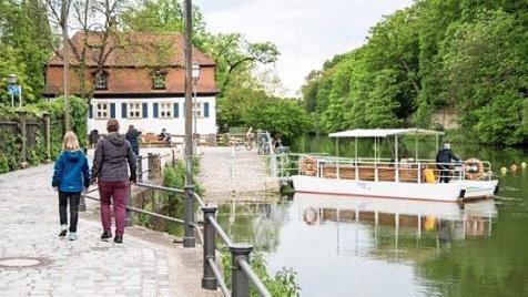 Immer an der Regnitz entlang Bamberg aus einer anderen Perspektive entdecken - auf dem Flusspfad zu Fähre und Walkmühle  Foto: Thomas Ochs