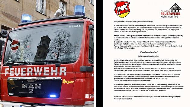 Kleinrinderfeld: Feuerwehr-Kommandant findet Drohbrief an Auto - und tritt zurück
