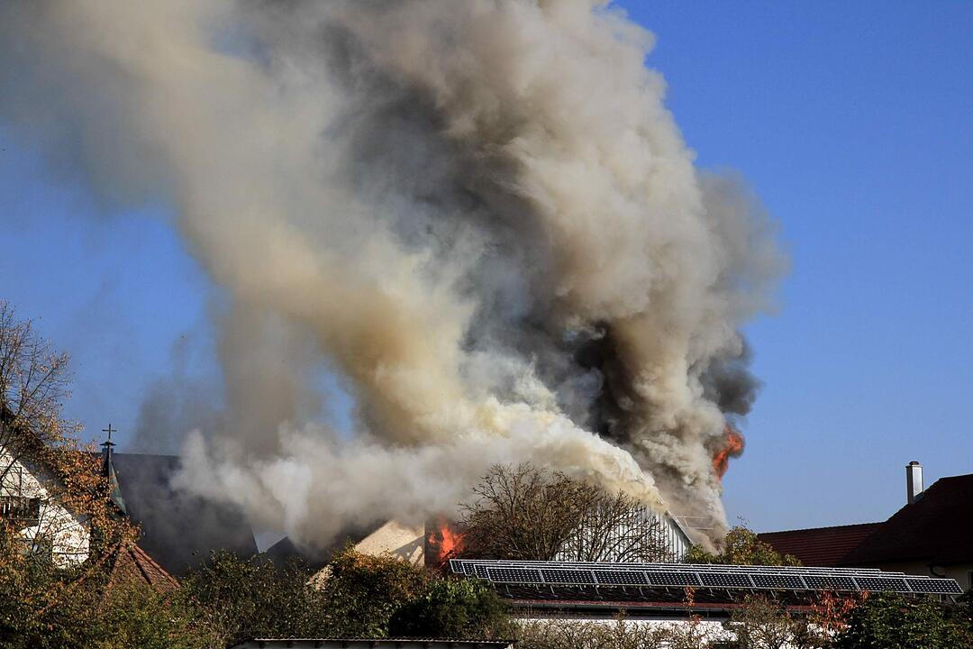 Brand in Schweinestall in Herzogenaurach