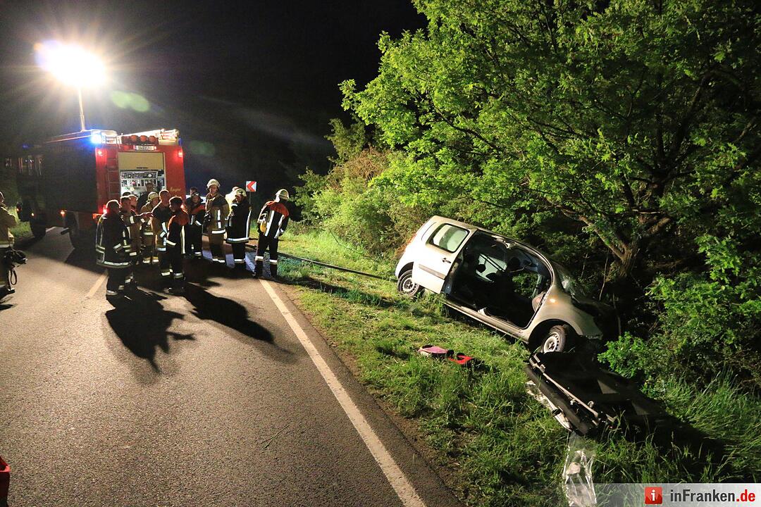 Schweinfurt: Frau und drei Kinder bei Unfall schwer verletzt