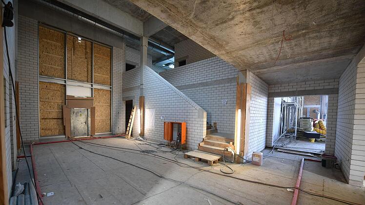 Eindrücke vom neuen Hallstadter Feuerwehrgelände und -Bau.Foto: Ronald Rinklef