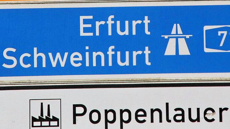 Die Nähe zur Autobahn ist ein wesentlicher Pluspunkt des Gewerbeparks  Poppenlauer. Foto: Dieter Britz                                                                                                                                                                                                                                                                                                                                                                                                           ...