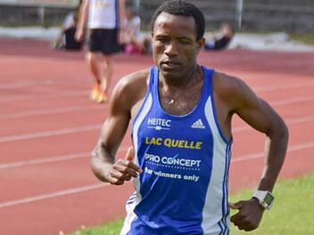 Startet bei den Deutschen Meisterschaften in Nürnberg Ende Juli über die 5000-Meter-Strecke: Mitku Seboka.  Fotos: Ronald Rinklef