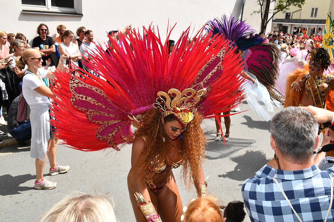 Umzug beim Samba-Festival in Coburg