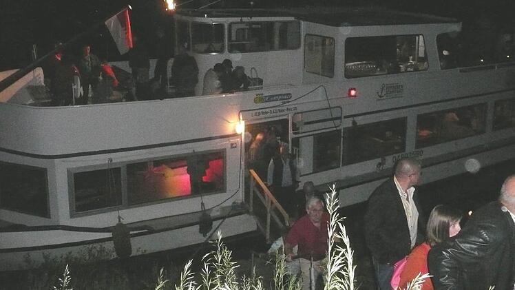 Und tschüss. Die nächste Tour ist schon bald ab dem Haßfurter Hafen.