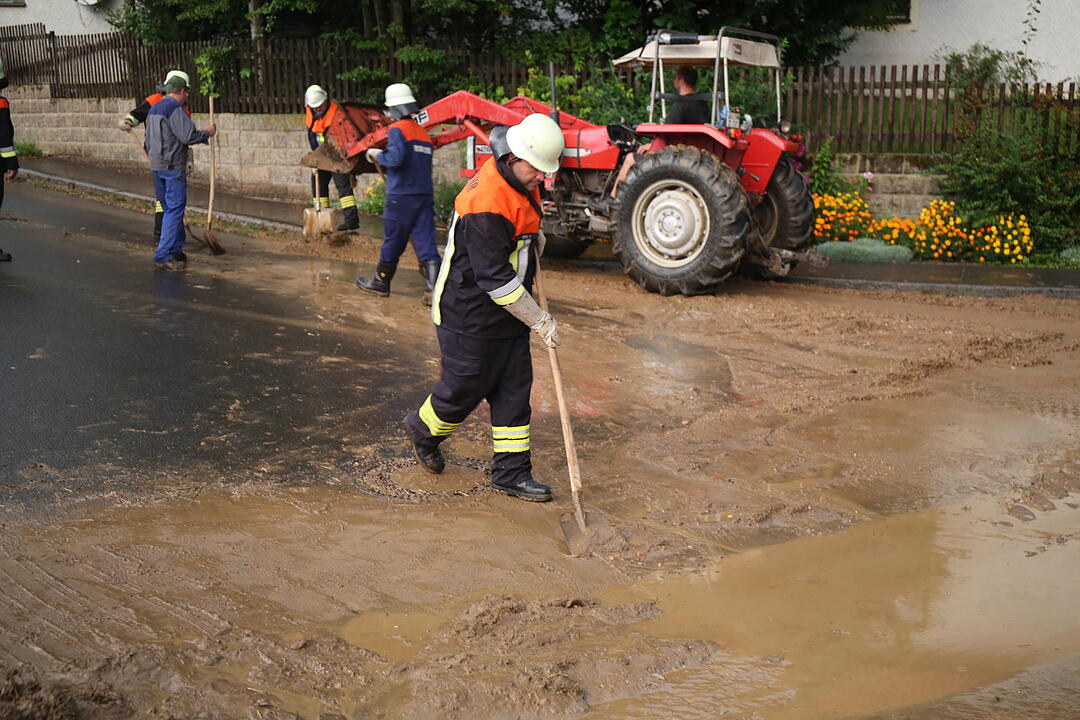 Unwetter in Oberfranken