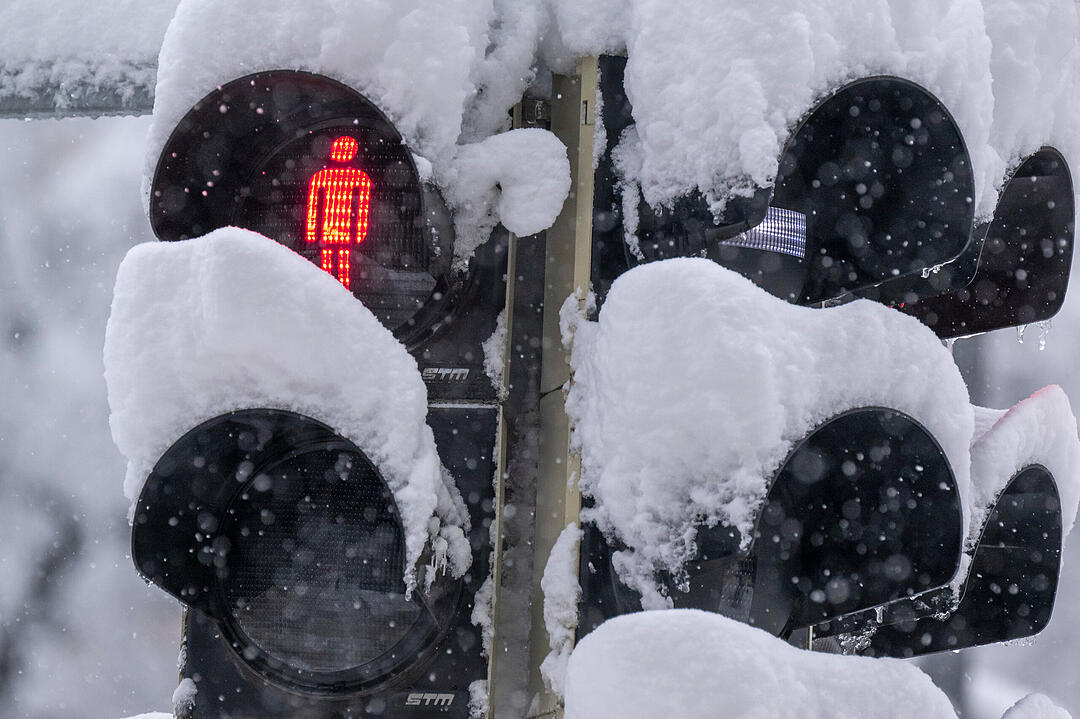 Wintereinbruch in Süddeutschland - München