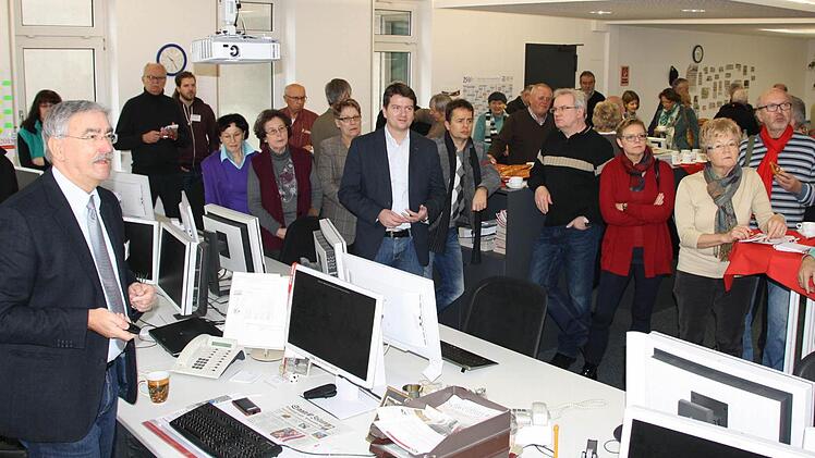 Eindrücke vom Redaktionsfrühstück der Saale-Zeitung. Foto: Ralf Ruppert