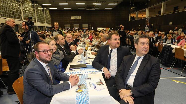 Impressionen vom Besuch des bayerischen Ministerpräsidenten, Markus Söder, am 9. Januar in Frohnlach - Foto: Berbara Herbst