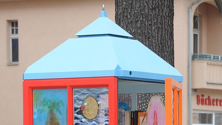 Eine Minibibliothek, wie hier in Brandenburg, soll in diesem Jahr in Detter entstehen. Foto: Bernd Settnik/lbn