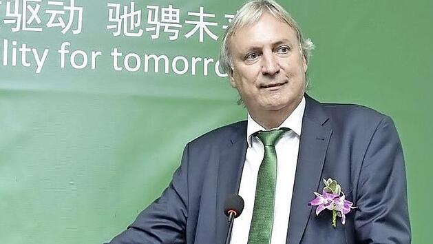 Peter Gutzmer bei seiner Antrittsvorlesung Foto: Schaeffler