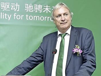 Peter Gutzmer bei seiner Antrittsvorlesung Foto: Schaeffler