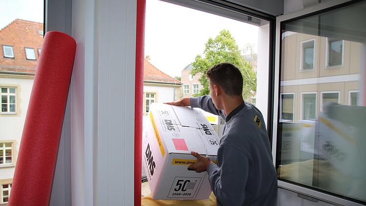 Eindrücke vom Umzug des Landratsamtes. Foto: Ralf Ruppert