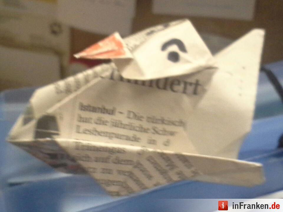 Kl. 4a, Grundschule Eltmann (Zeitungsente)